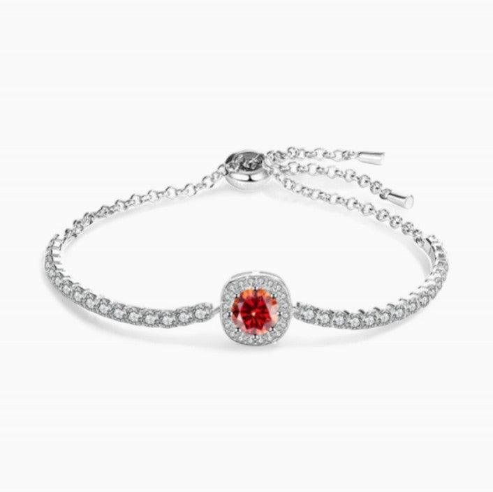 925 Silver Moissanite Bracelet Subtle Sparkle - Olimon